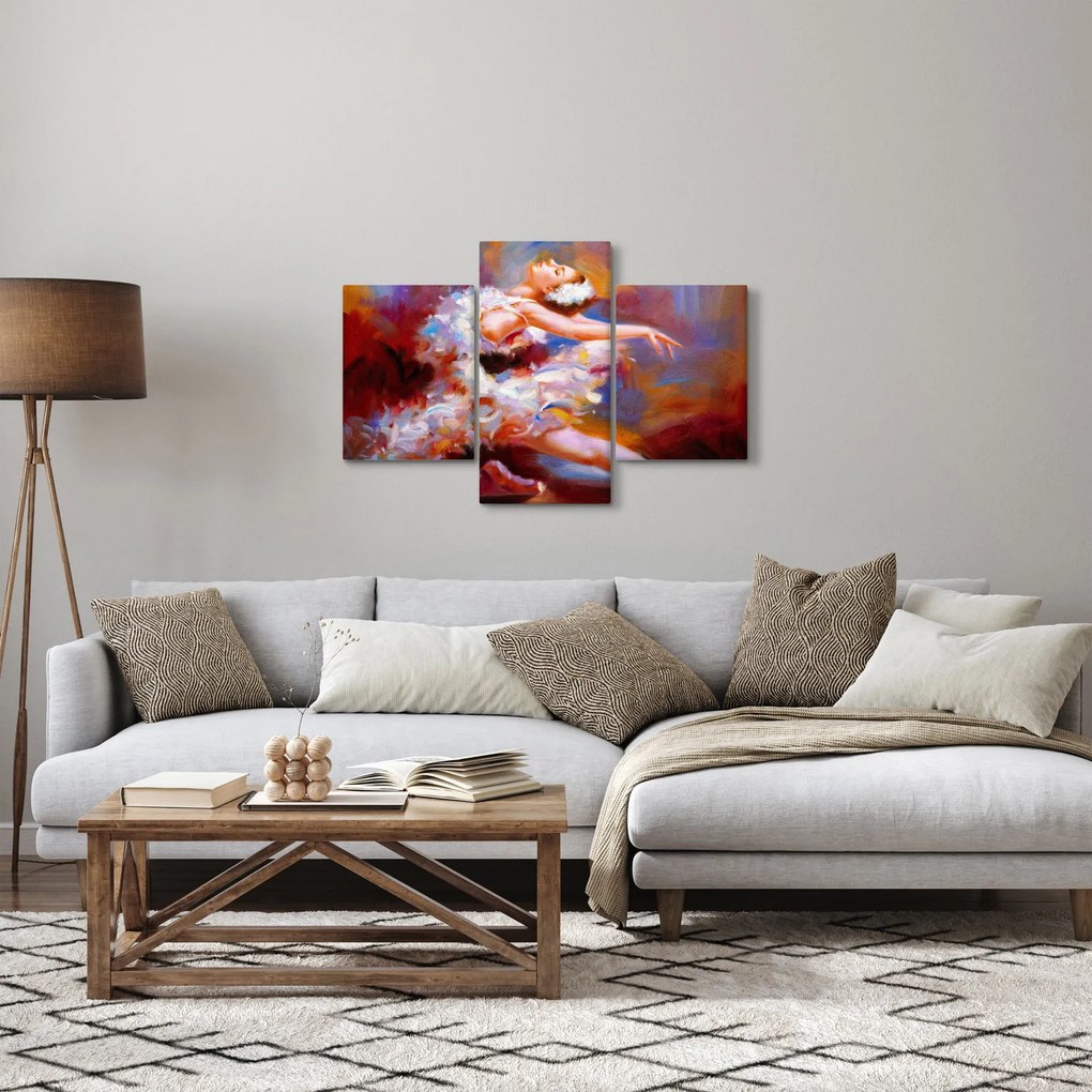 Kép - Balerina, festmény (90x60 cm)