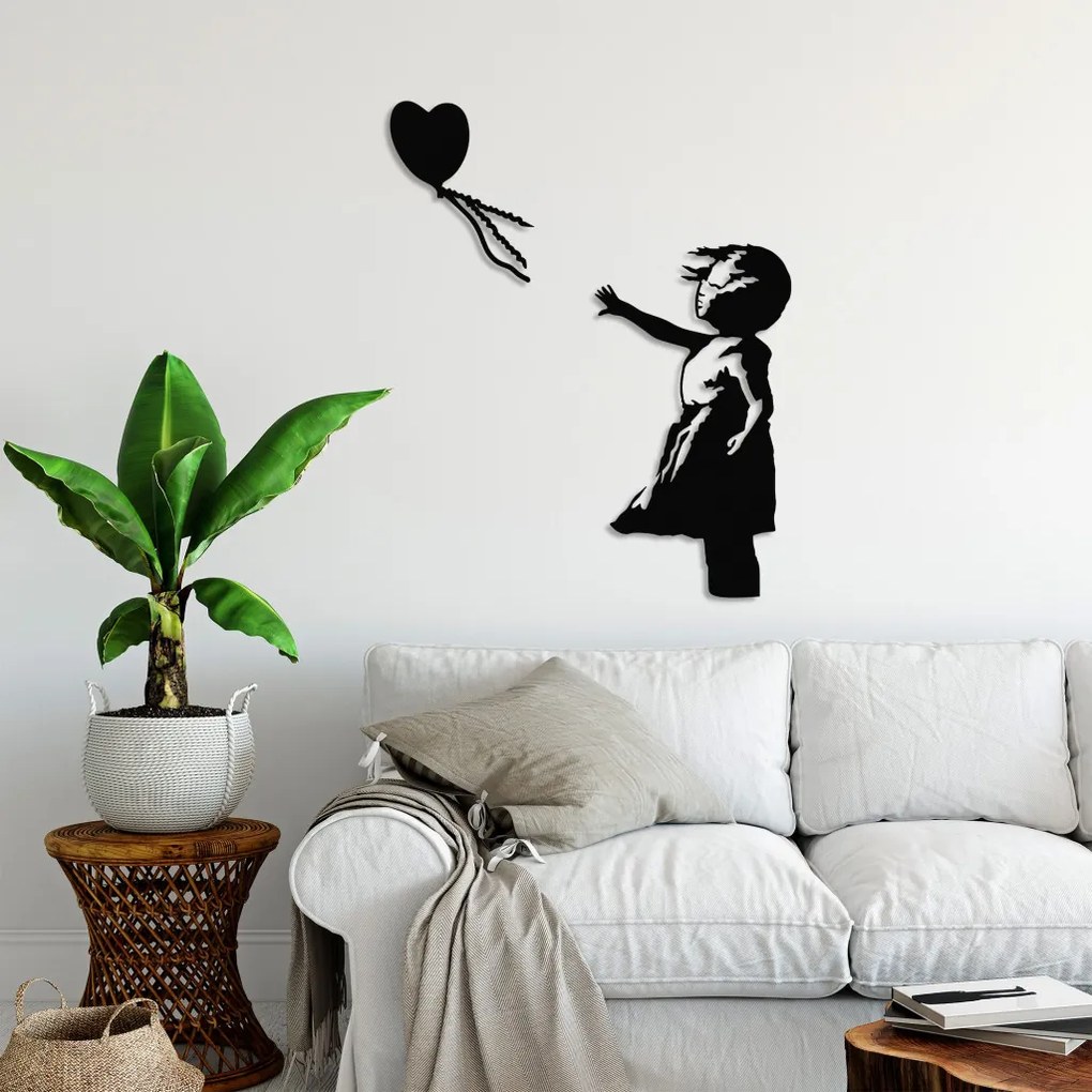 Banksy fém fali dekoráció, 105×85 cm – TR891TNL2304