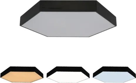 LED mennyezeti lámpa LED/135W/230V 3000/4000/6500K Ø 80 cm fekete