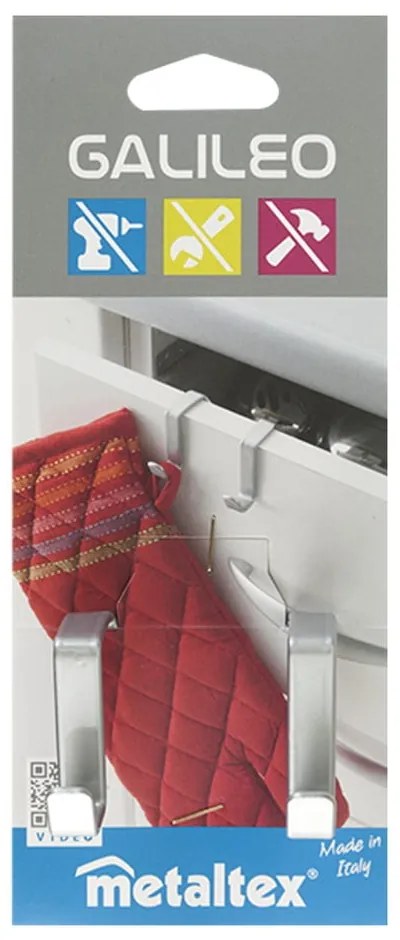 Ajtóra helyezhető dupla akasztó - Metaltex