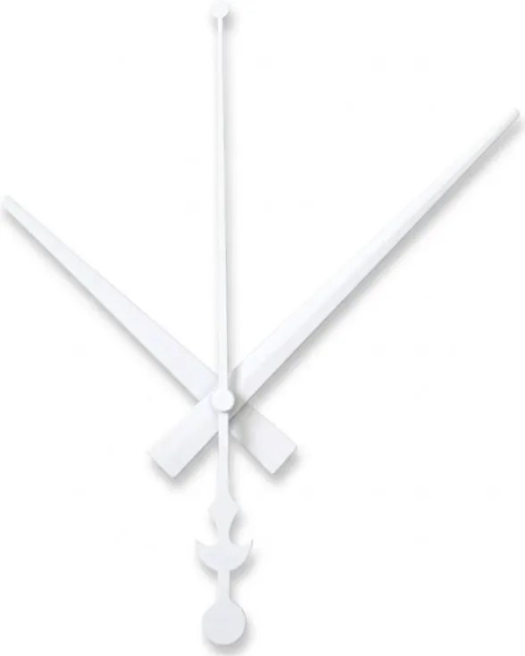 Fehér alumínium óramutatók - horgony mintázat 16 / 12 cm