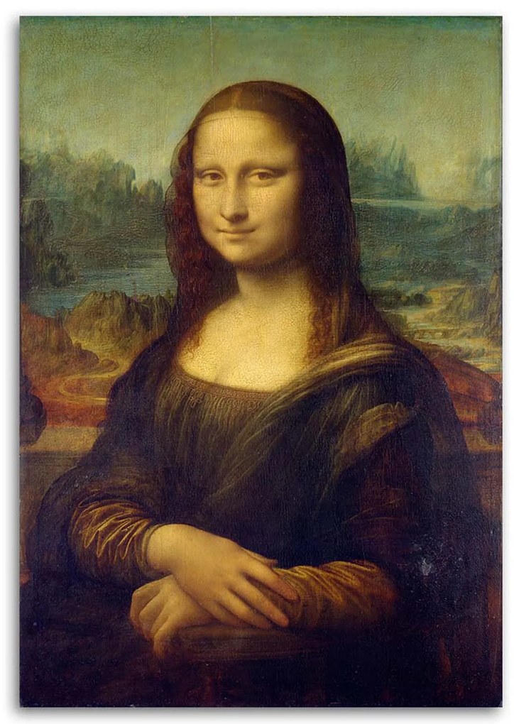 Gario Vászonkép Mona lisa - Leonardo da Vinci, reprodukció Méret: 60 x 90 cm, Kivitelezés: Vászonkép