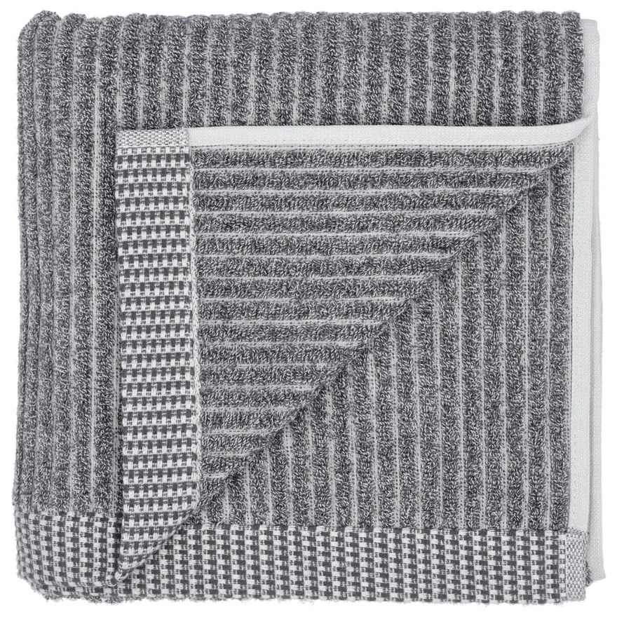 Organic Melange szürke organikus pamut törölköző, 50 x 100 cm - Södahl