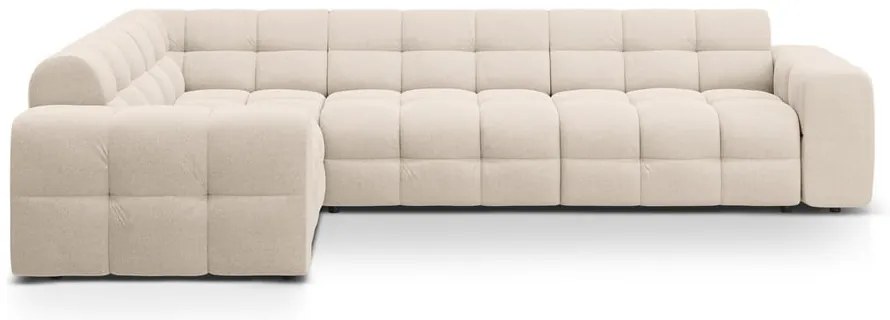 Bézs sarokkanapé (bal oldali-L alakú) Kendal – Micadoni