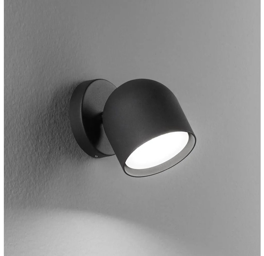 Ideal Lux - LED Fali spotlámpa DODO 1xGX53/9W/230V fekete