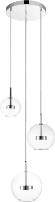 Zuma Line ENCELADUS P0428-03L-F4AC Plafonlámpa 3x5W/LED 3000K 1500lm IP20
