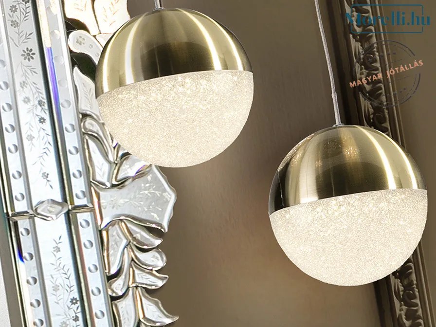 SCHULLER 793429 SPHERE Egyágú Függesztett Lámpa Fém LED IP20