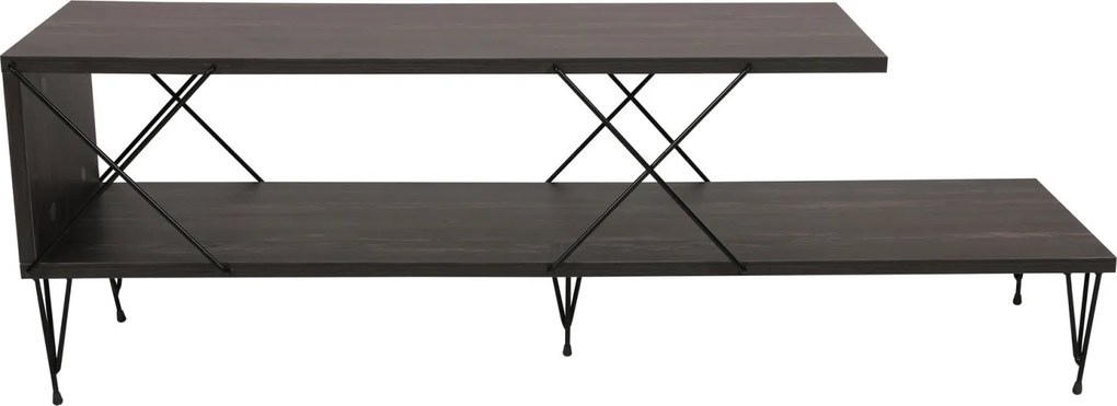 Street TV-állvány, sötétbarna, 120 cm