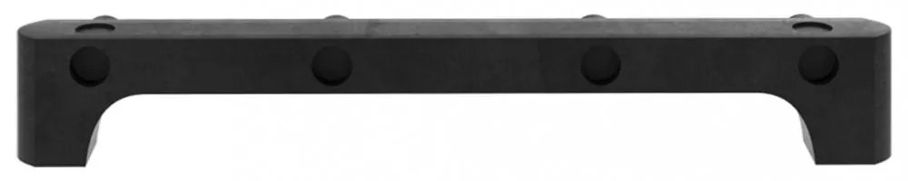 6 rekeszes fekete szövet bemutató polc 103 x 30 x 72,5 cm