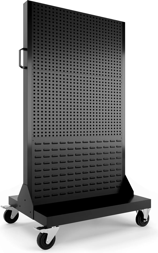Műhelyfal szerszámtáblával, fekete, 965x1555x610 mm: MARIUSZ All Black