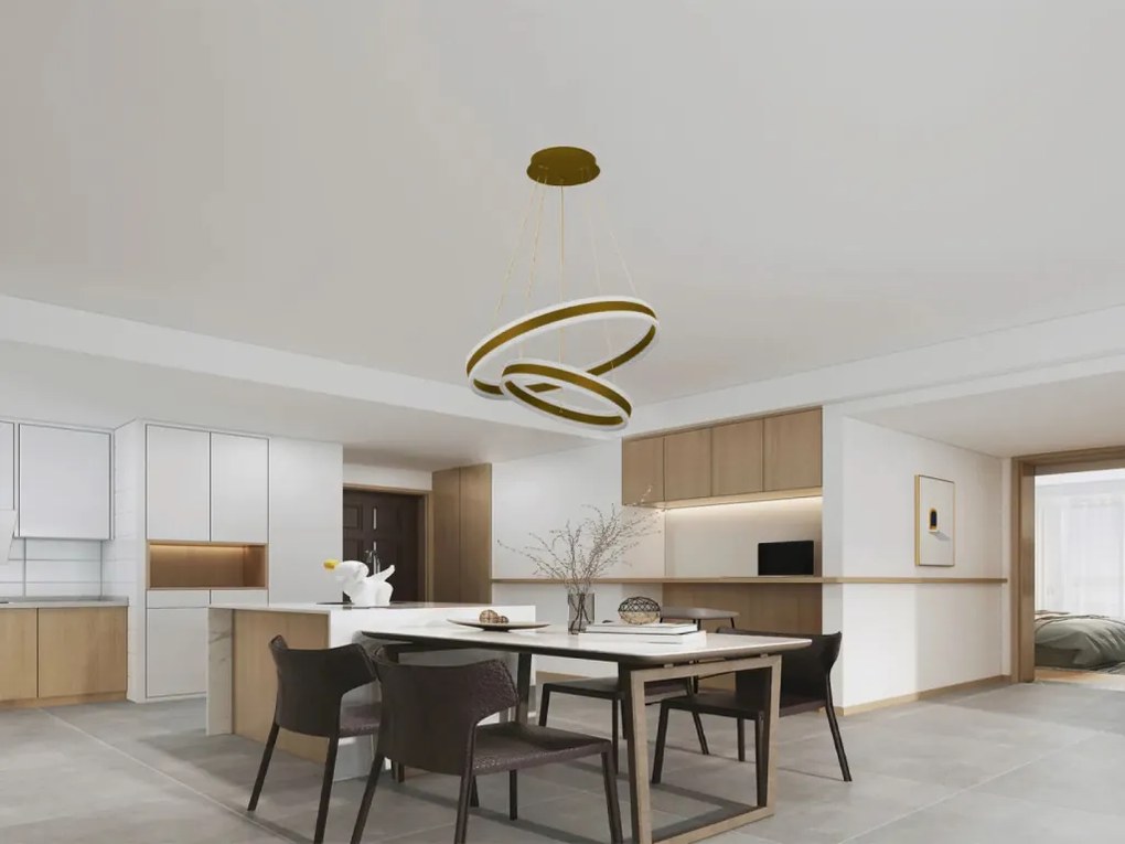 NEDES J4317-G Modern Led Függesztett Lámpa IP20