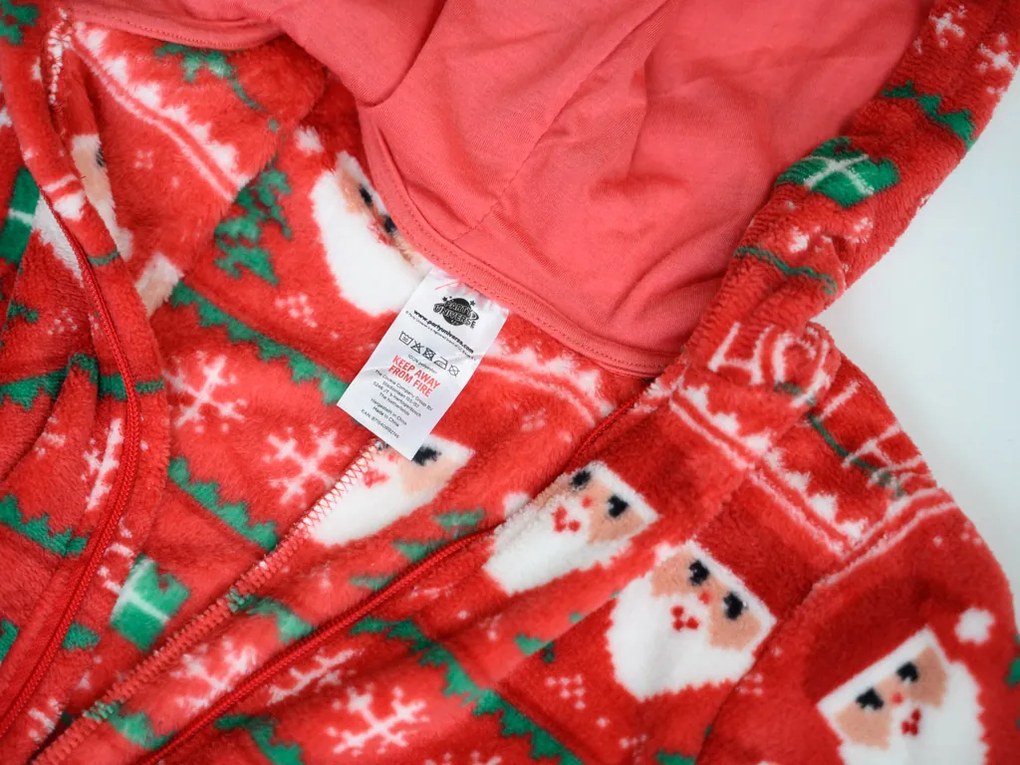 CHRISTMAS ONESIE gyerek overál piros - többféle méretben Méret: 110 - 116