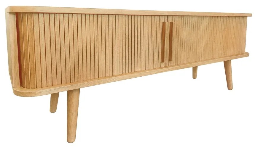 Natúr színű TV-állvány tölgyfa dekorral 138x50 cm Rove – Woodman