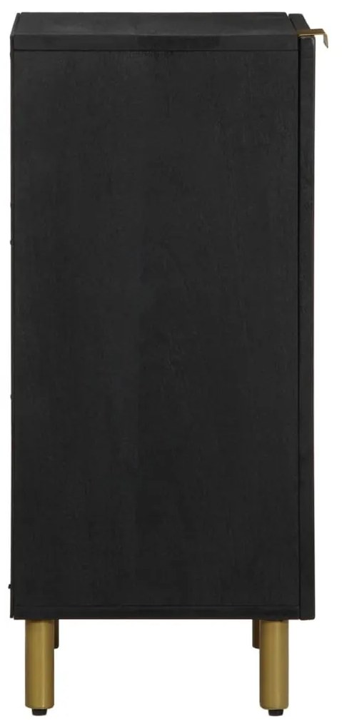 fekete szerelt fa tálalószekrény 40 x 33 x 75 cm