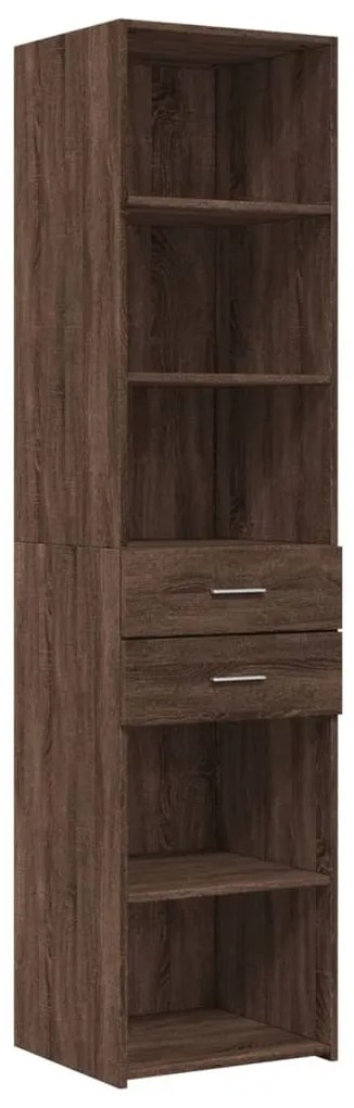 vidaXL barna tölgy színű szerelt fa magasszekrény 45 x 42,5 x 185 cm