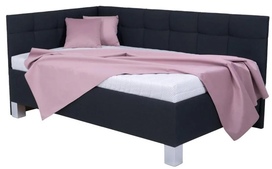 Kárpitozott ágy tárolóval, matrac nélkül MARIA PETITE 120x200 cm antracit. 8590828933502