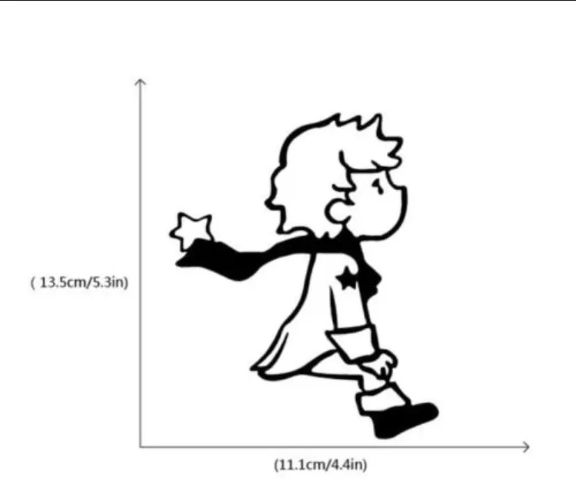 PIPPER | Matrica kapcsolóra "A Kis Herceg" 13x11 cm