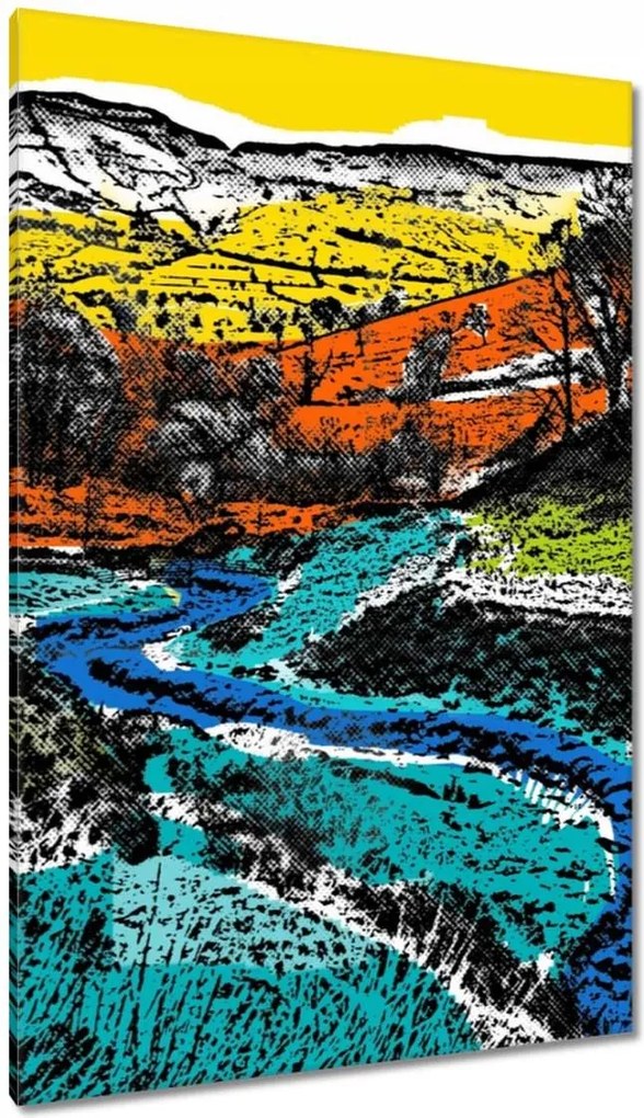 Festmények 80x120 Hegyi táj Tájkép