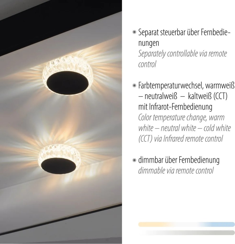 Paul Neuhaus glamour modern mennyezeti lámpa vertigo fekete pln14385-18