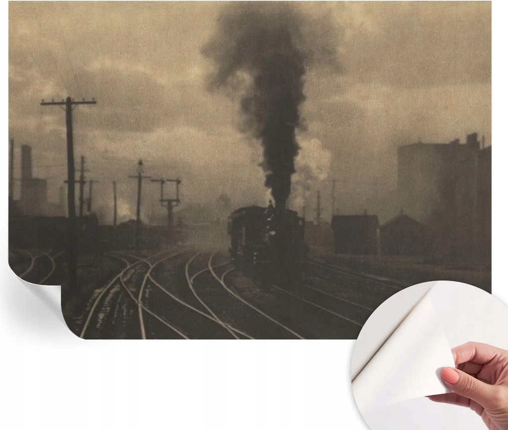 Öntapadós tapéta Fali furnér 3D hatás Ipari tájkép 208x146 cm