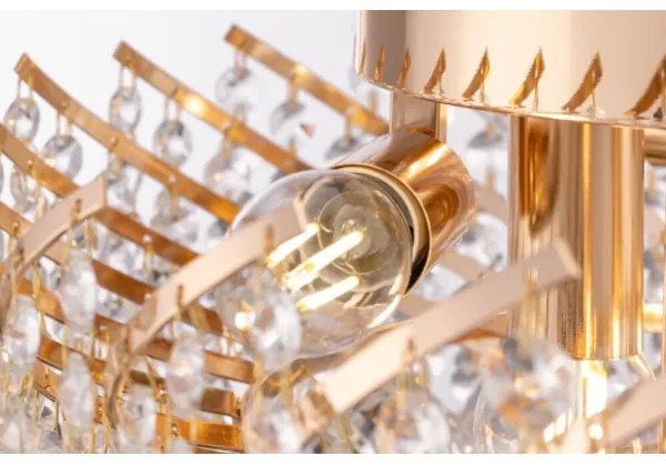 Maytoni DIA120-06-G - Mennyezeti lámpa KAROLINA 6xE14/40W/230V