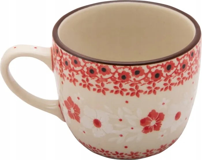 Bögre 170 ml Ceramika Artystyczna Boleszláv dek 2574 Virágok Ókori