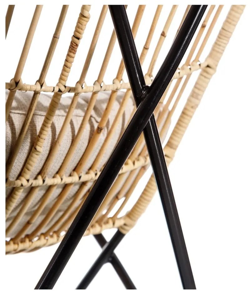 Natúr színű szőtt fotel – Ixia