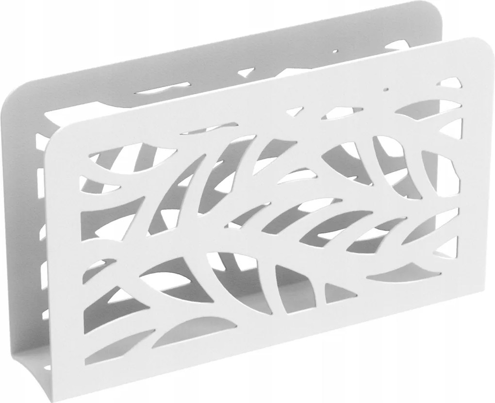 Fém szalvétatartó Levelek dombornyomott széles Egyedi Forma