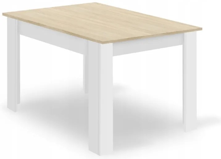 Étkezőgarnitúra 1+4, MADO fehér asztal 120x80 + BALI MARK szürke székek