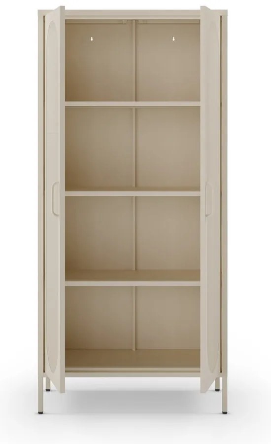 Krémszínű szekrény 80x170 cm Diora – Marckeric