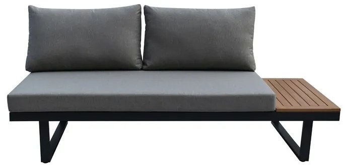 Kerti Garnitúra, Alumínium + Polywood, Szürke. GREY