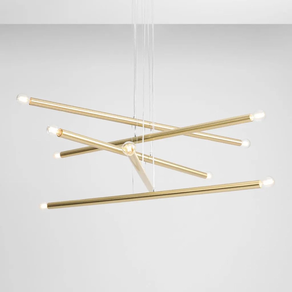 ALDEX 1072M40 TUBO Modern Led Függesztett Lámpa Sárgaréz E14 IP20