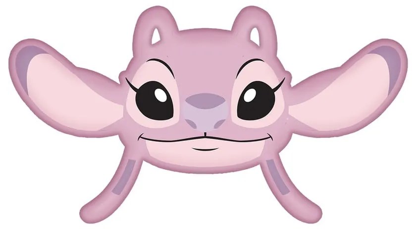 Fleece gyerek párna 41x32 cm Lilo and Stitch "Angel Pink" – Jerry Fabrics