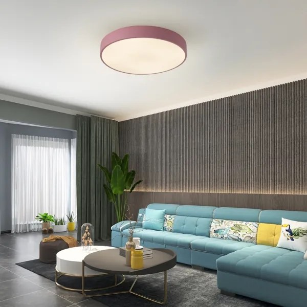 Brilagi - dimmelhető LED mennyezeti lámpa POOL LED/60W/230V 3000-6000K 50 cm rózsaszín+Távirányító