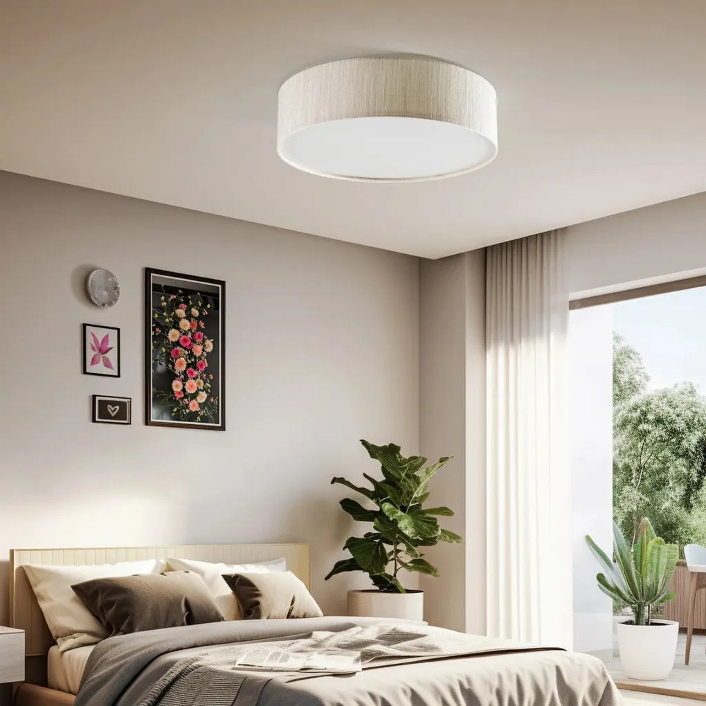 Fehér szövet Mennyezeti Lámpa