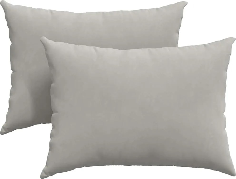 vidaXL Kanapé párnák 2 pcs Világosszürke 70 x 50 cm szövet