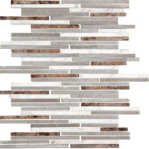 Kőmozaik Premium Mosaic Stone szürke 25x30 cm matt STMOS7140MIX1