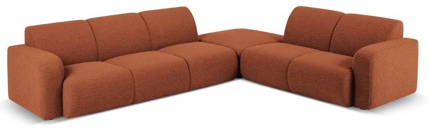 Barna buklé sarokkanapé (jobb oldali) Molino – Micadoni Home