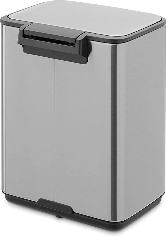Matt ezüstszínű acél pedálos szemetes 4 l Bo – Brabantia