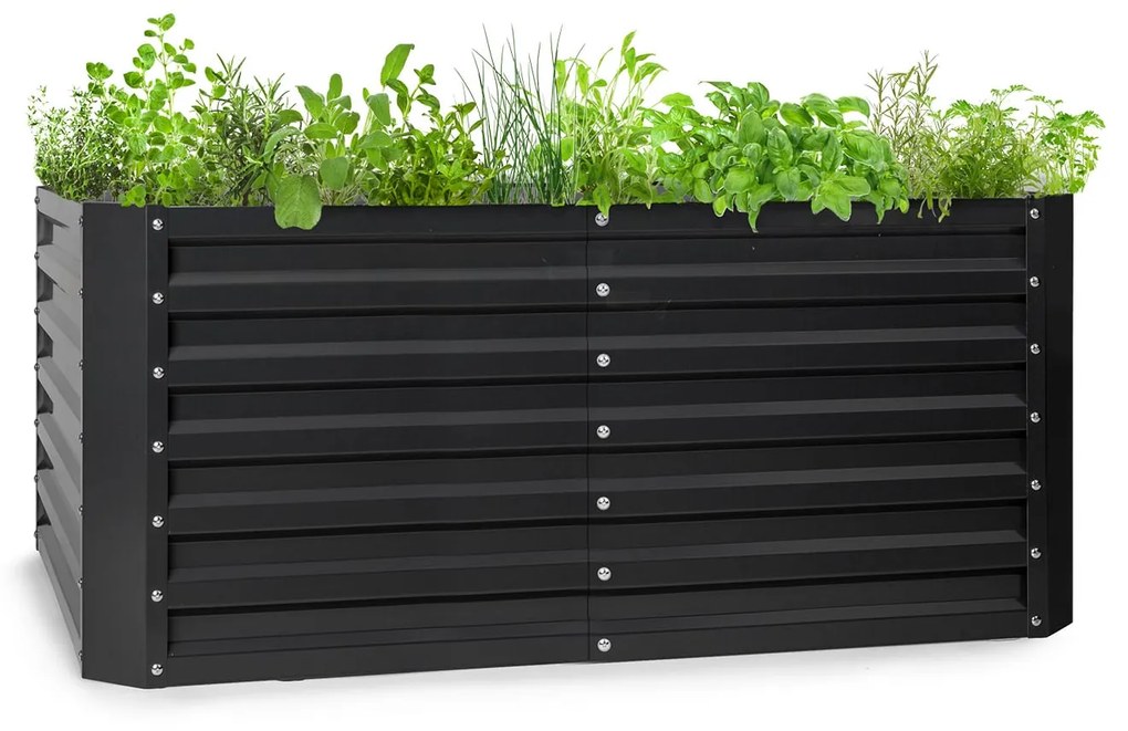 Blumfeldt High Grow Straight, magaságyás, 120 x 60 x 60 cm, 432 l, acél