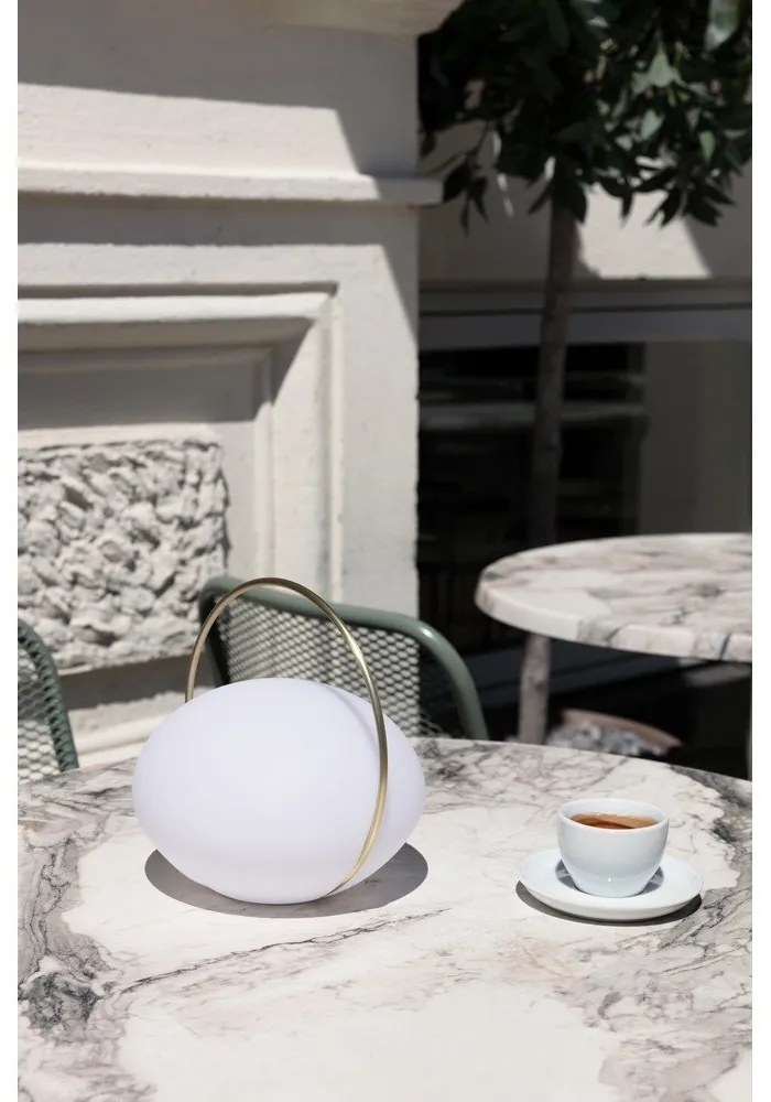 Fehér LED dimmelhető asztali lámpa (magasság 19 cm) Orbit – UMAGE