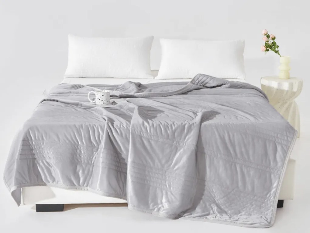 Hűsítő nyári paplan CELIA, szürke Méret: 200 x 220 cm
