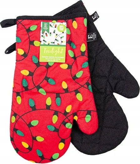 Konyhai kesztyű karácsonyi mintával, Fények