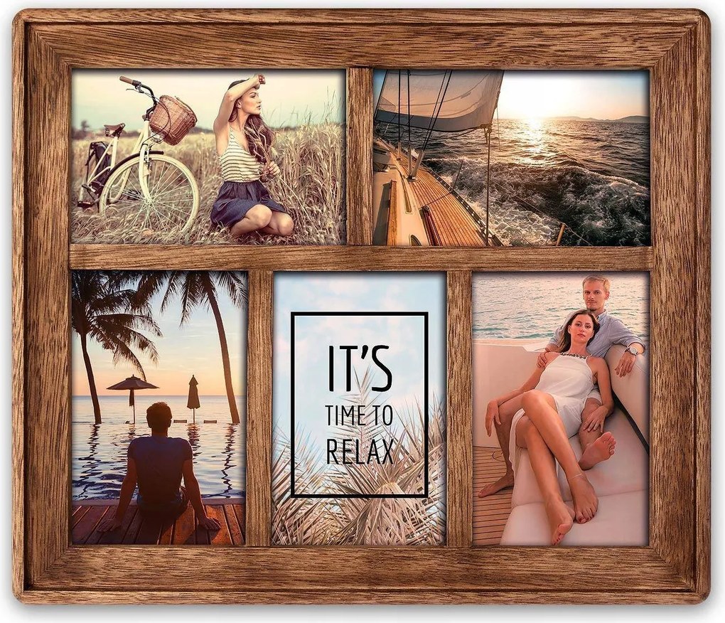 Fa galéria 5 képhez 10x15 5x10x15 barna Zep