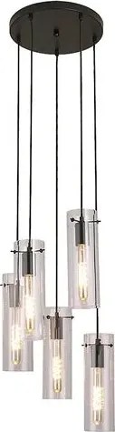 Rabalux acantha beltéri függeszték 5x e27 ip20 fekete
