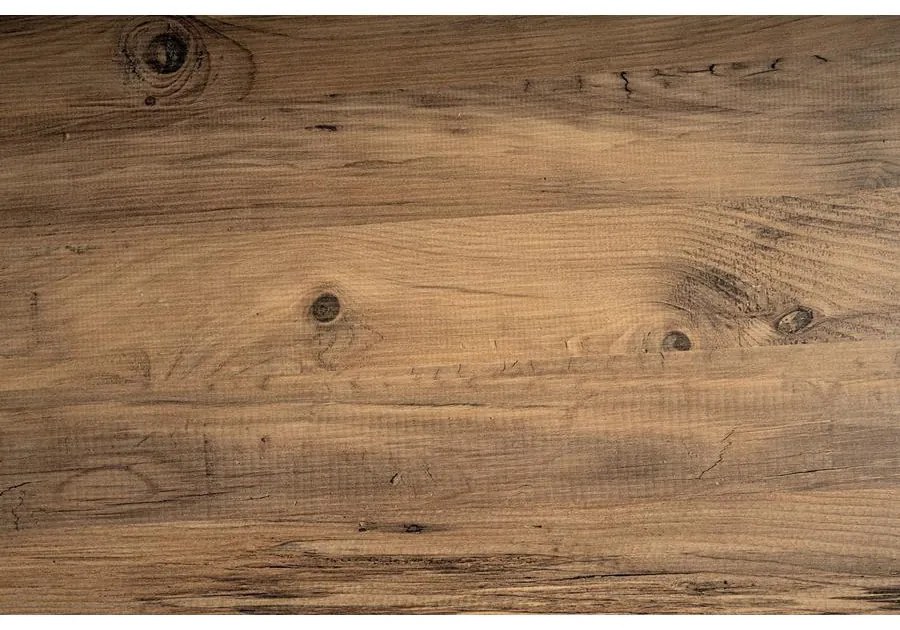 Íróasztal Twin Study Desk - Atlantic Pine, Fekete