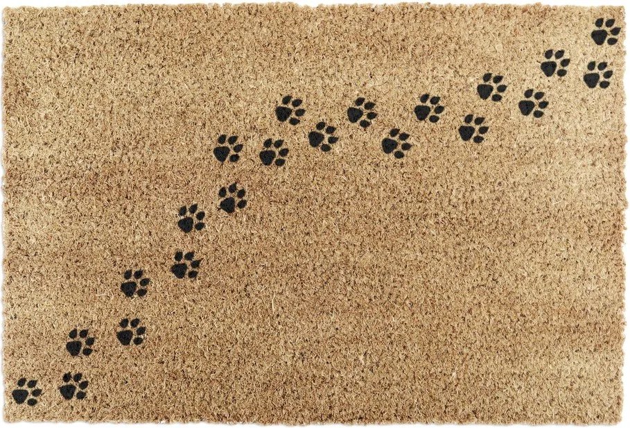 Kókuszrost lábtörlő 40x60 cm Paw Prints – Artsy Doormats