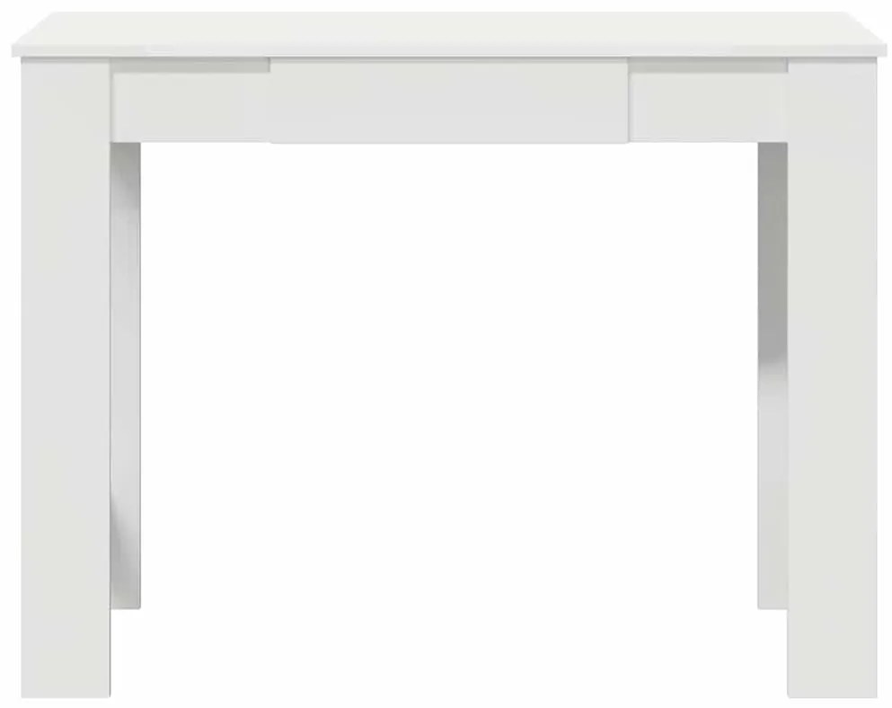 fehér forgácslap íróasztal 100x45x75 cm