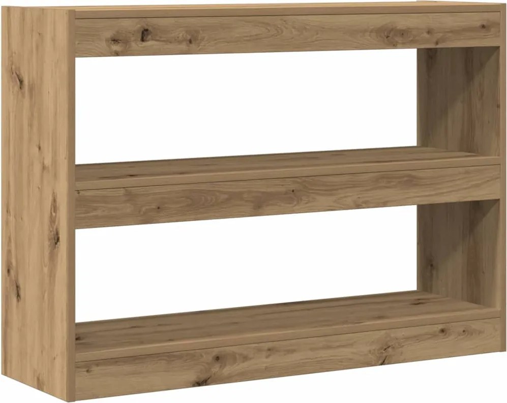 vidaXL Könyvszekrény kézműves tölgy 100 x 30 x 72 cm Faanyag
