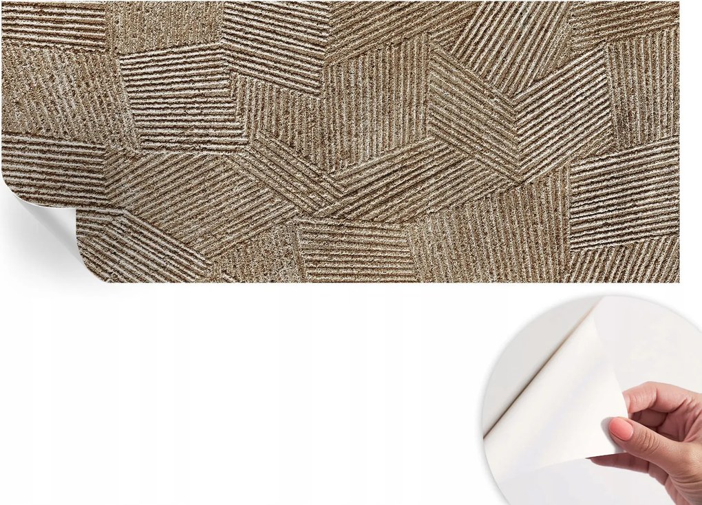 Matt öntapadós fotótapéta Falra Strukturált vonalak 250x104 cm